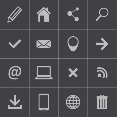 Web sitesi ve İnternet simgeleri