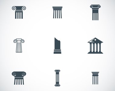 siyah vektör simgeler kümesi