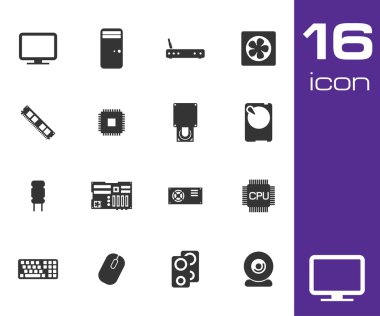 vektör Siyah pusula simgeler kümesi