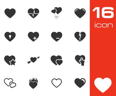 vektör siyah kupa simgeler kümesi