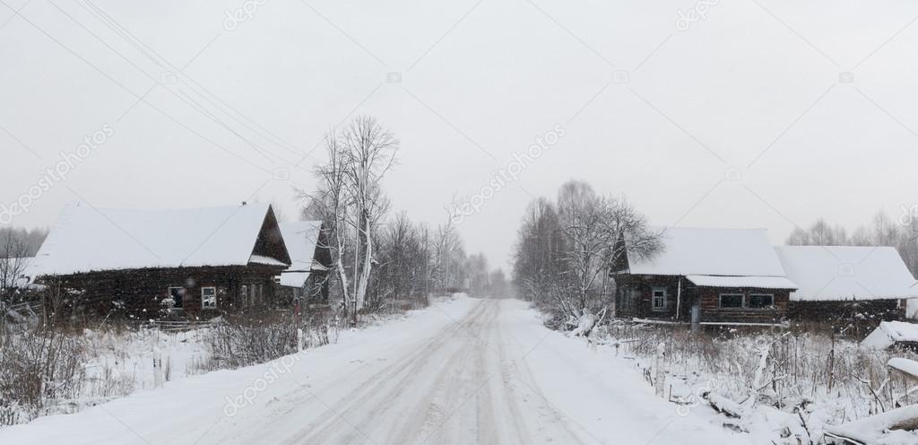 Russian abandoned village