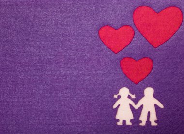 Boy and Girl in Love Silhouette clipart