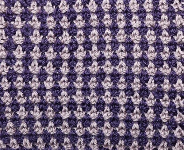 Gebreide dubbel-gekleurde patroon — Stockfoto