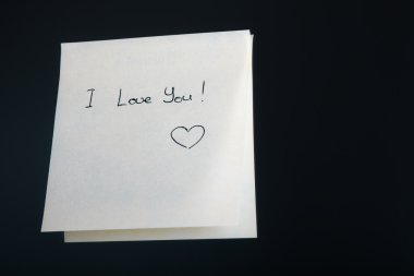 Seni seviyorum. Etiket.