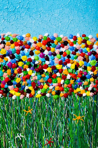 Flower Field Acrylic Art Texture