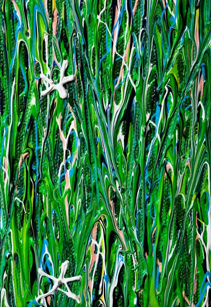 Flower Field Acrylic Art Texture — Stock Photo, Image