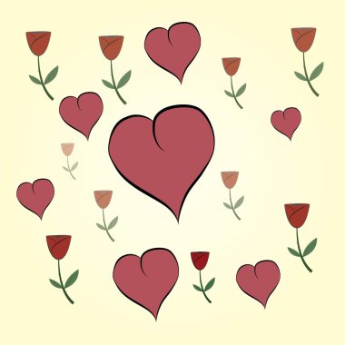 Kalpler ve çiçekler