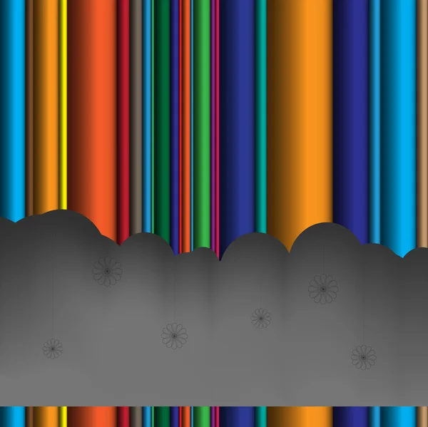 Tapete mit Regenbogenvektoren — Stockvektor