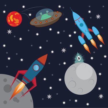 Uzay roketleri. Uzaylı saldırısı