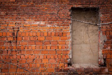 Eski kırmızı tuğla duvar dokusu