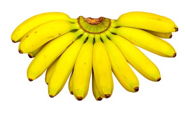 Beyaz arkaplanda muzlar