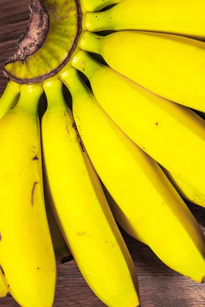 Bananas on a wooden table — Stock Photo, Image