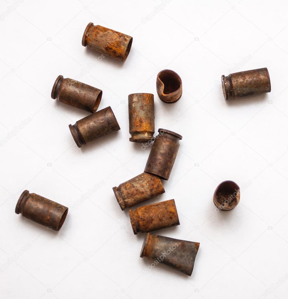 Old bullet shells