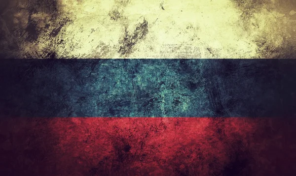 Russische vlag. grunge stijl — Stockfoto