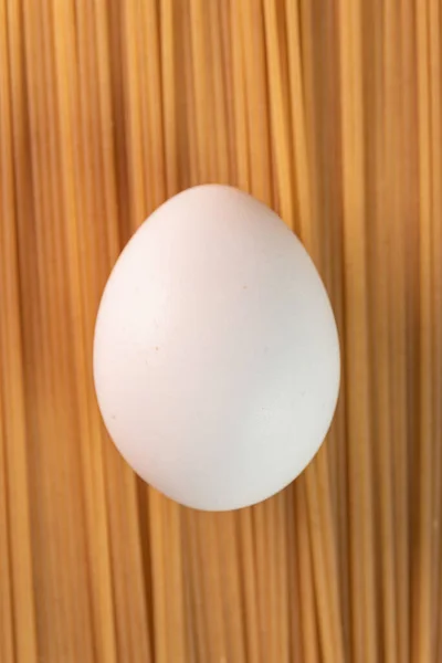 Huevo Blanco Pasta Cruda —  Fotos de Stock