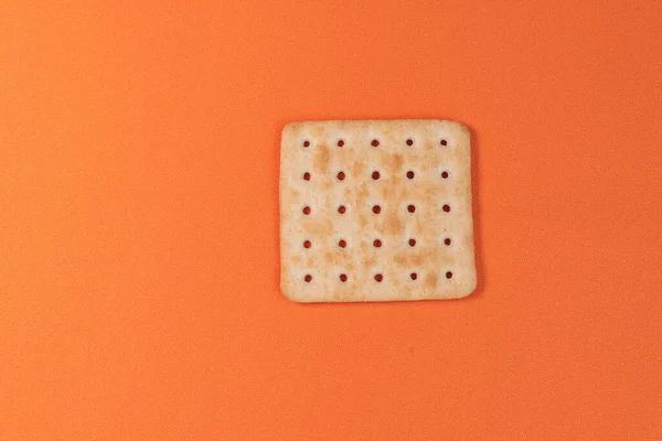 Zout Crackers Oranje Achtergrond — Stockfoto