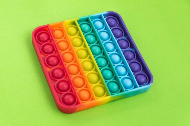 Fidget popit oyuncak gökkuşağı rengi - stres karşıtı, eğlenceli ve eğitici