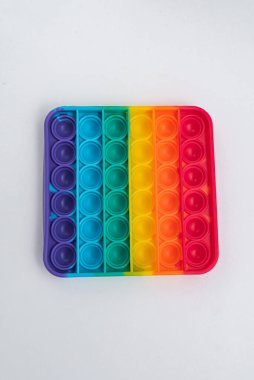 Fidget popit oyuncak gökkuşağı rengi - stres karşıtı, eğlenceli ve eğitici