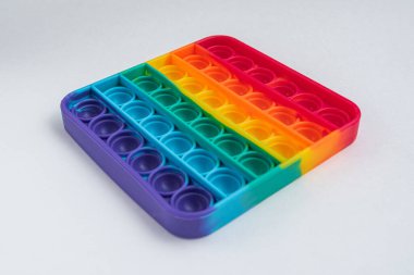 Fidget popit oyuncak gökkuşağı rengi - stres karşıtı, eğlenceli ve eğitici