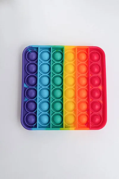 Fidget popit oyuncak gökkuşağı rengi - stres karşıtı, eğlenceli ve eğitici