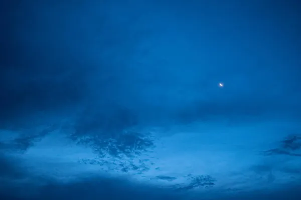 Amazing Beautiful Sky Clouds Moon — Stock Photo, Image