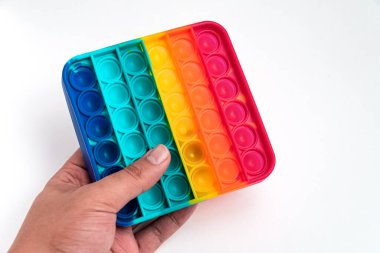 Fidget it toy gökkuşağı rengi, anti-stres, eğlence ve eğitici