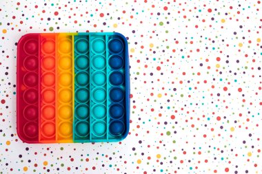 Fidget it toy gökkuşağı rengi, anti-stres, eğlence ve eğitici