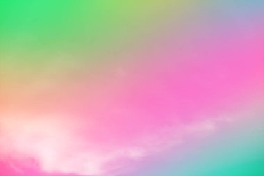 Bulutları olan inanılmaz güzel bir gökyüzü