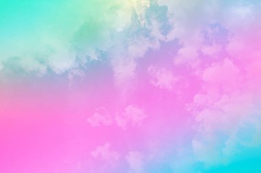 Bulutları olan inanılmaz güzel bir gökyüzü