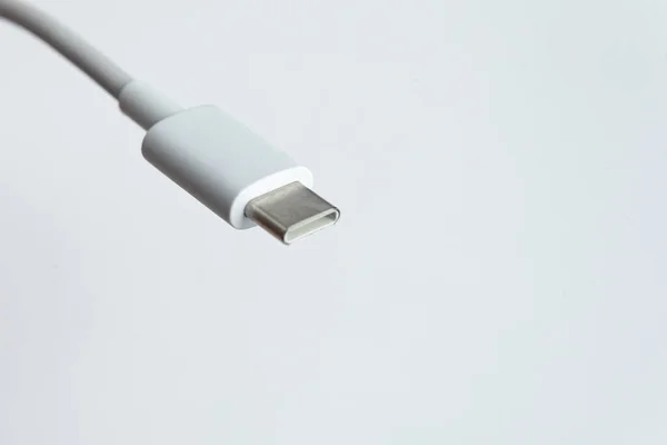 Usb Cable Type White Isolated Background — Stock Photo, Image
