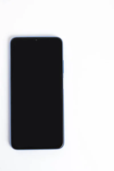Nieuwe Mobiele Telefoon Witte Achtergrond — Stockfoto