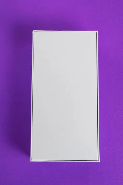 Біла Коробка Мобільних Телефонів Фоні — стокове фото