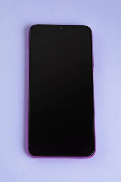 Nuovo Telefono Cellulare Sfondo Colorato — Foto Stock