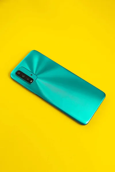 New Cell Phone Colorful Background — Stock Photo, Image
