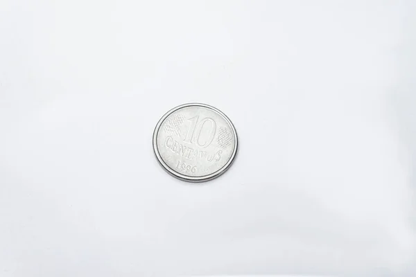 Money Brazilian Coins Centavos — Stock Photo, Image