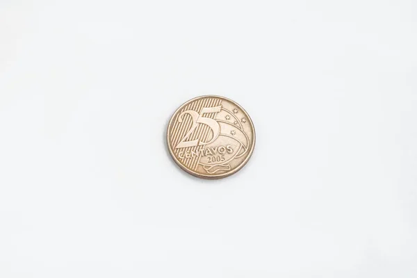 Money Brazilian Coins Centavos — Fotografia de Stock
