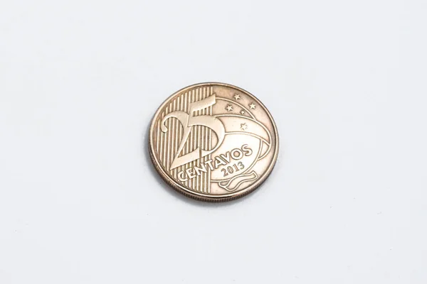 Money Brazilian Coins Centavos — Stockfoto