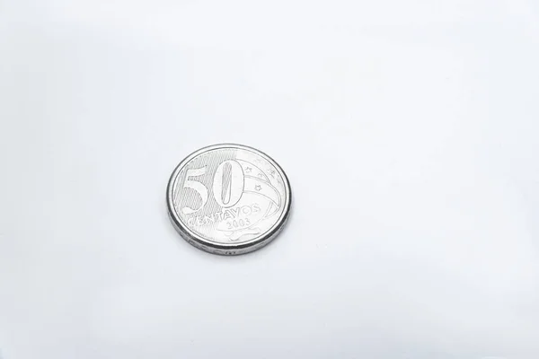 Money Brazilian Coins Centavos — Stockfoto