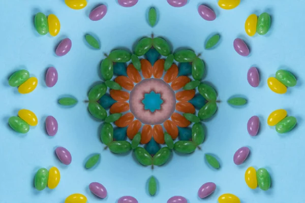 Mandala Artwork Fond Motif Coloré — Photo