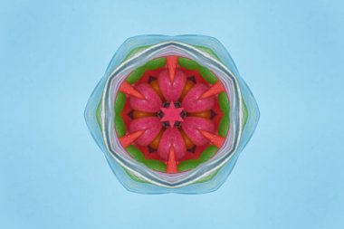 Mandala sanat eserleri - Renkli desen arkaplanı