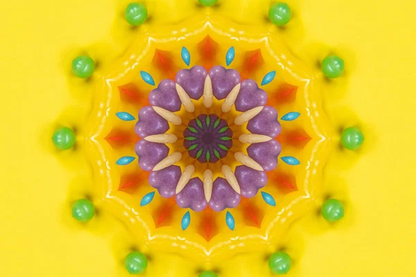 Obra Arte Mandala Fondo Patrón Colorido —  Fotos de Stock
