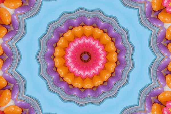 Obra Arte Mandala Fundo Padrão Colorido — Fotografia de Stock