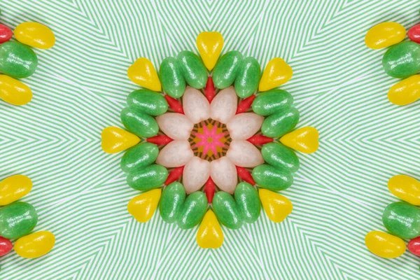 Mandala Sanat Eserleri Renkli Desen Arka Planı — Stok fotoğraf