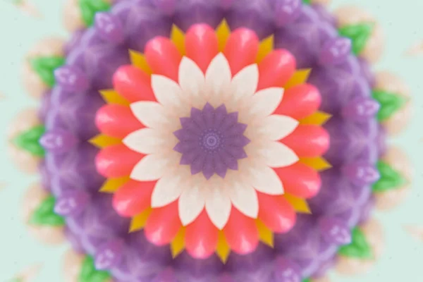 Mandala Grafika Kolorowe Tło Wzór — Zdjęcie stockowe