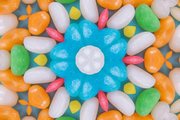 Mandala sanat eserleri - Renkli desen arka planı 3D