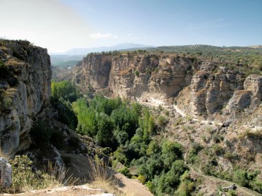 Canyon of Alhama de Granada clipart