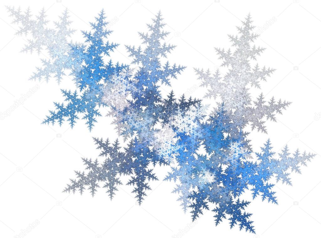 frosty pattern for window, fractal 3d render