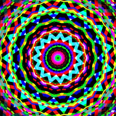Güzel çok renkli soyut geometrik kaleydoskop arkaplanı
