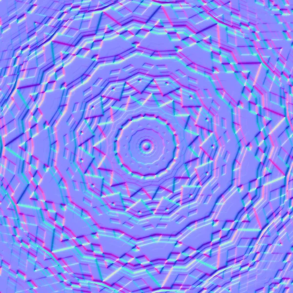 Belo Fundo Caleidoscópio Geométrico Abstrato Multicolorido Mapa Normal Renderizado — Fotografia de Stock