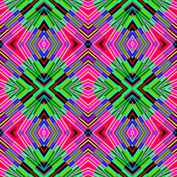 Mooie Multicolor Abstracte Geometrische Caleidoscoop Achtergrond Naadloos Patroon — Stockfoto